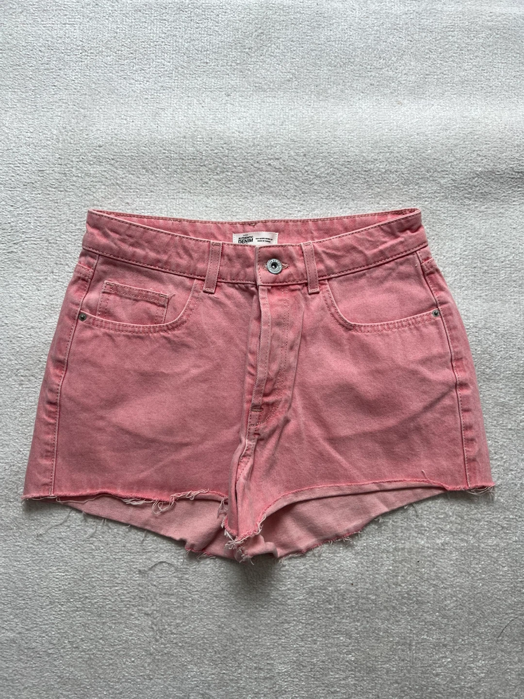 Zara Authentic Denim Pink Shorts Size 40