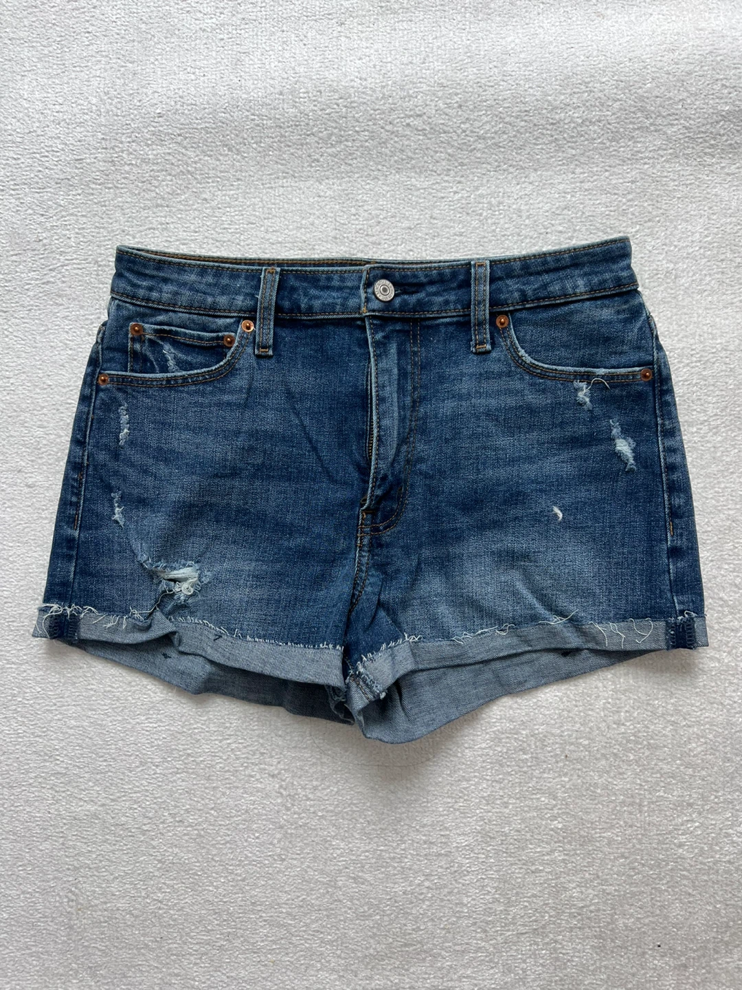Abercrombie & Fitch High Rise Denim Shorts Size 29/8