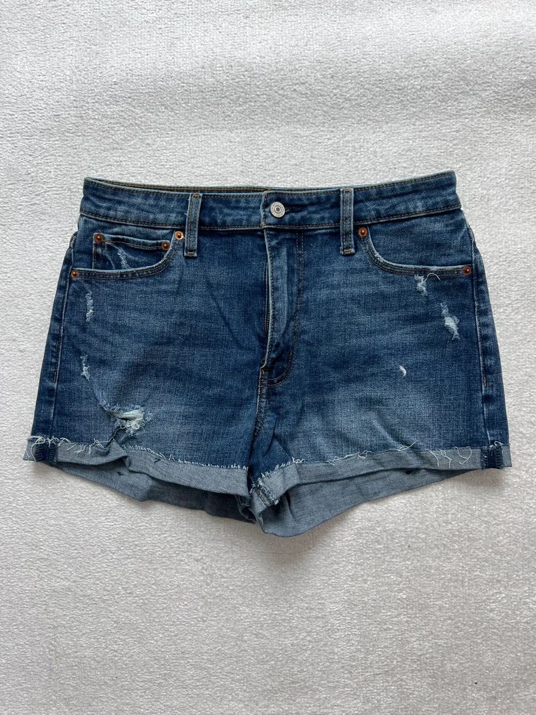 Abercrombie & Fitch High Rise Denim Shorts Size 29/8