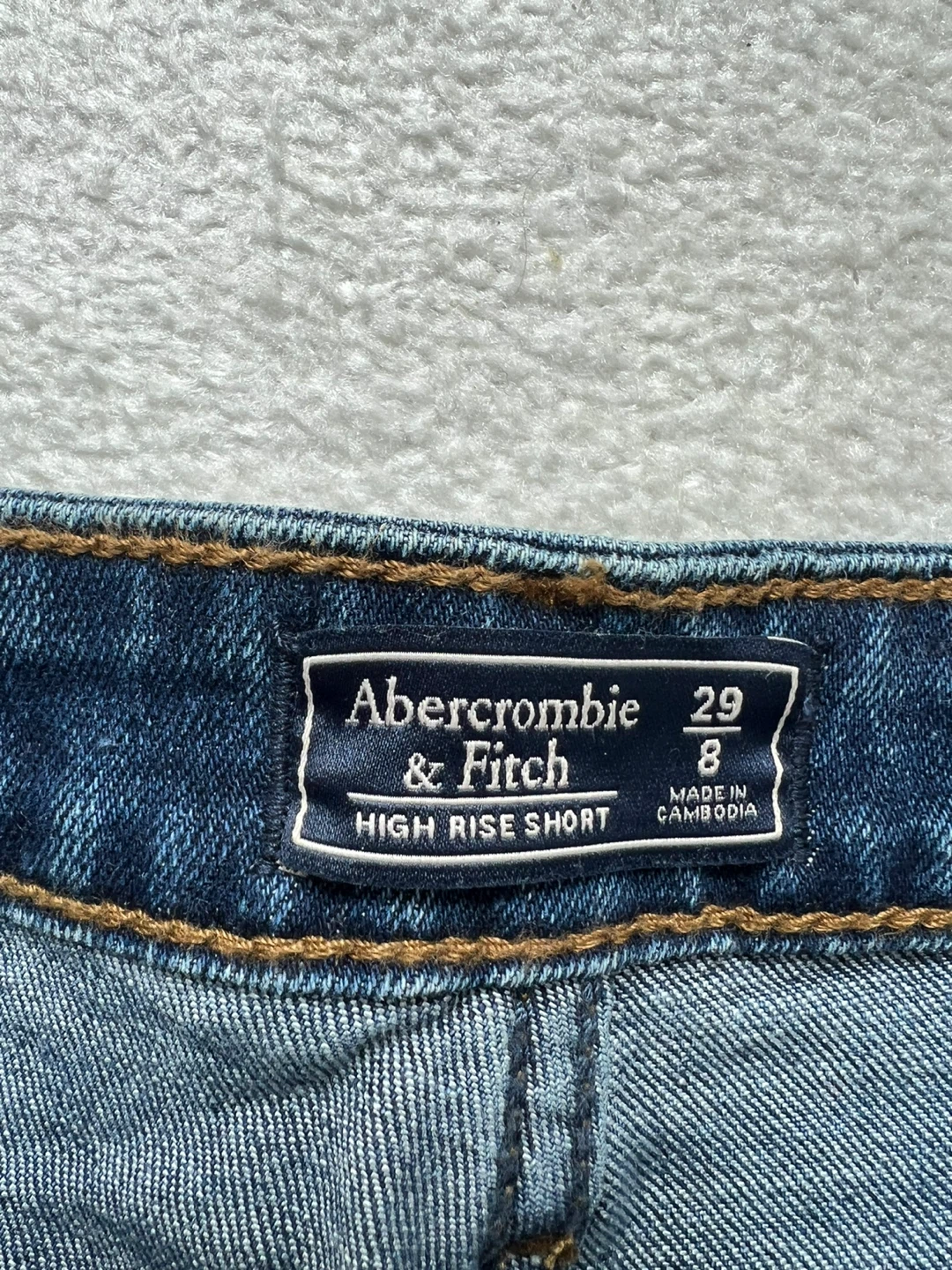 Abercrombie & Fitch High Rise Denim Shorts Size 29/8 - photo 2