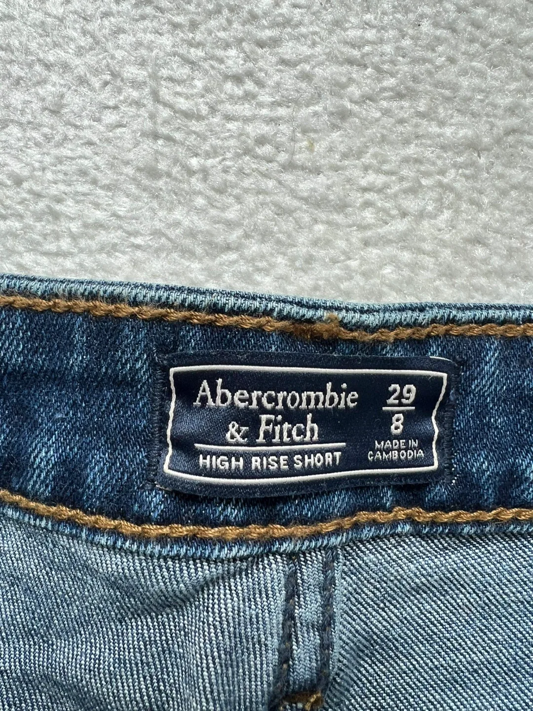 Abercrombie & Fitch High Rise Denim Shorts Size 29/8 - photo 2