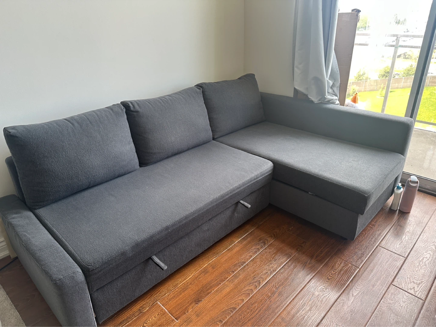 Grey Sectional Sofa with Storage