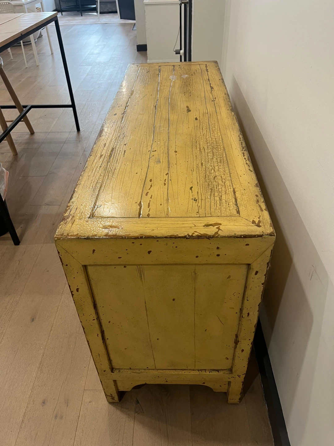 Yellow Chinese Style Cabinet with Drawers and Doors - photo 5