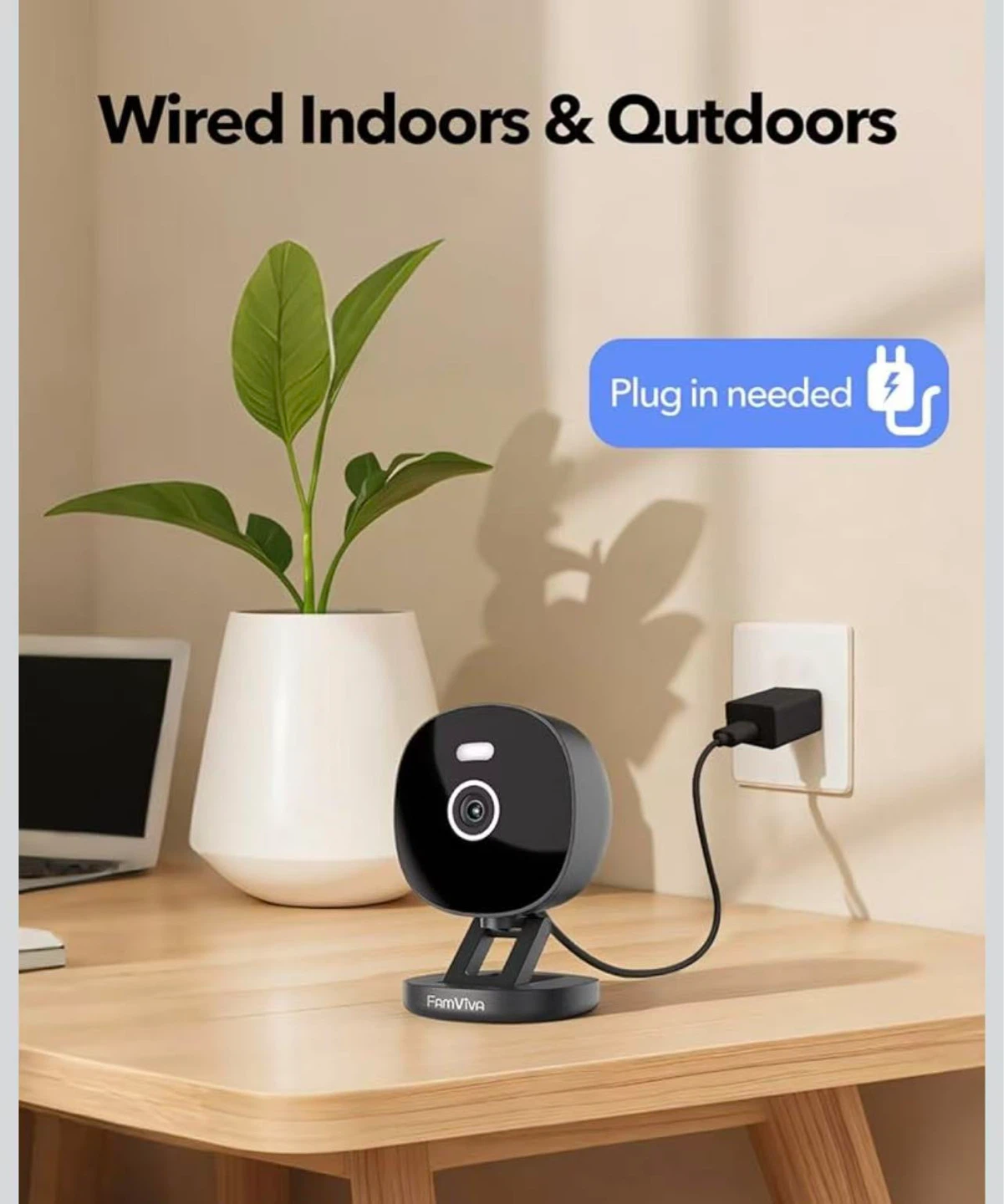 2K Wired Indoor/Outdoor Security Camera - photo 2