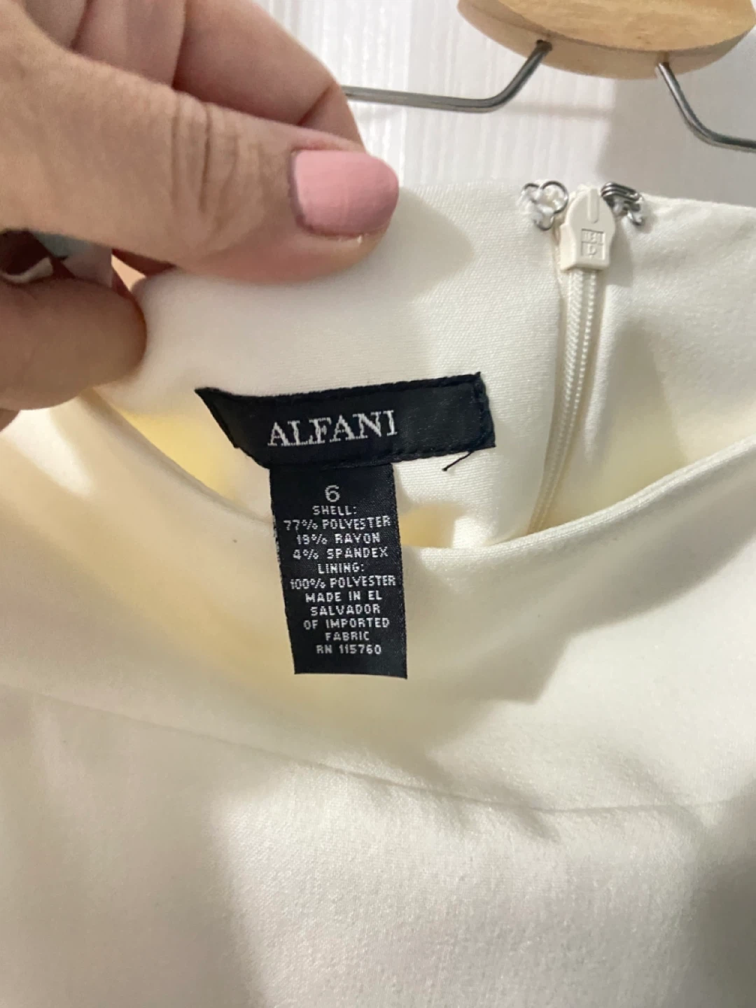 Alfani White Pencil Skirt Size 6 - photo 2