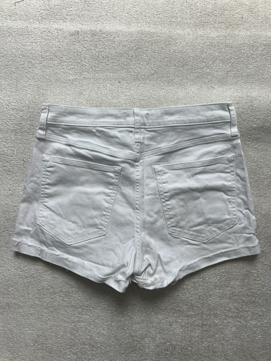 Abercrombie & Fitch White High Rise Denim Shorts Size 29 - photo 4
