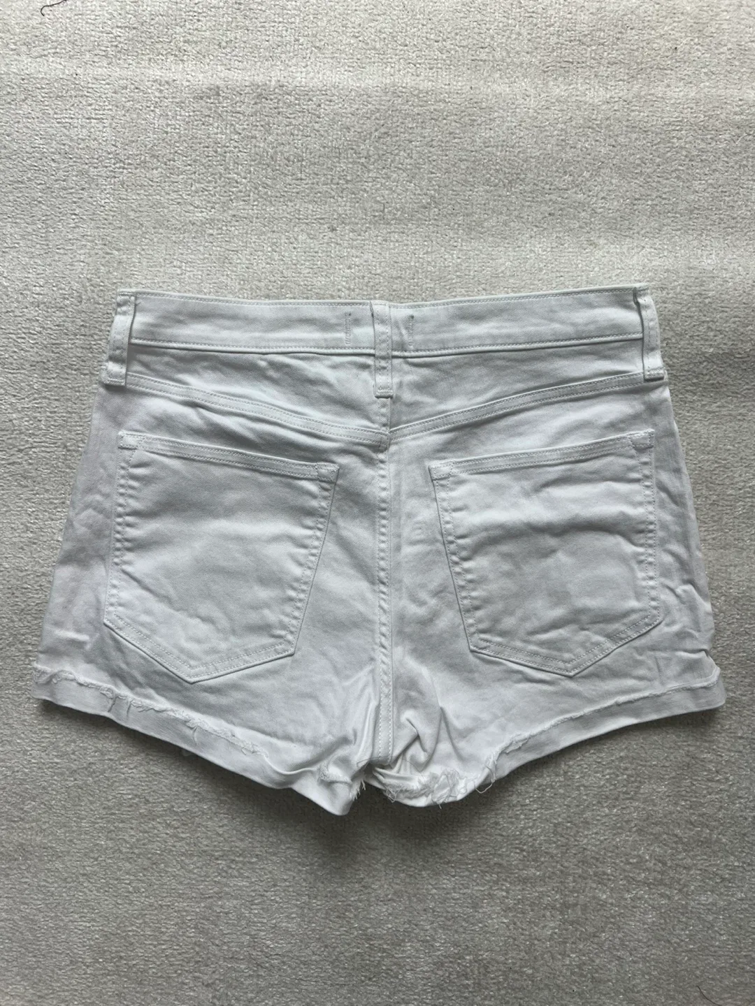 Abercrombie & Fitch White High Rise Denim Shorts Size 29 - photo 4