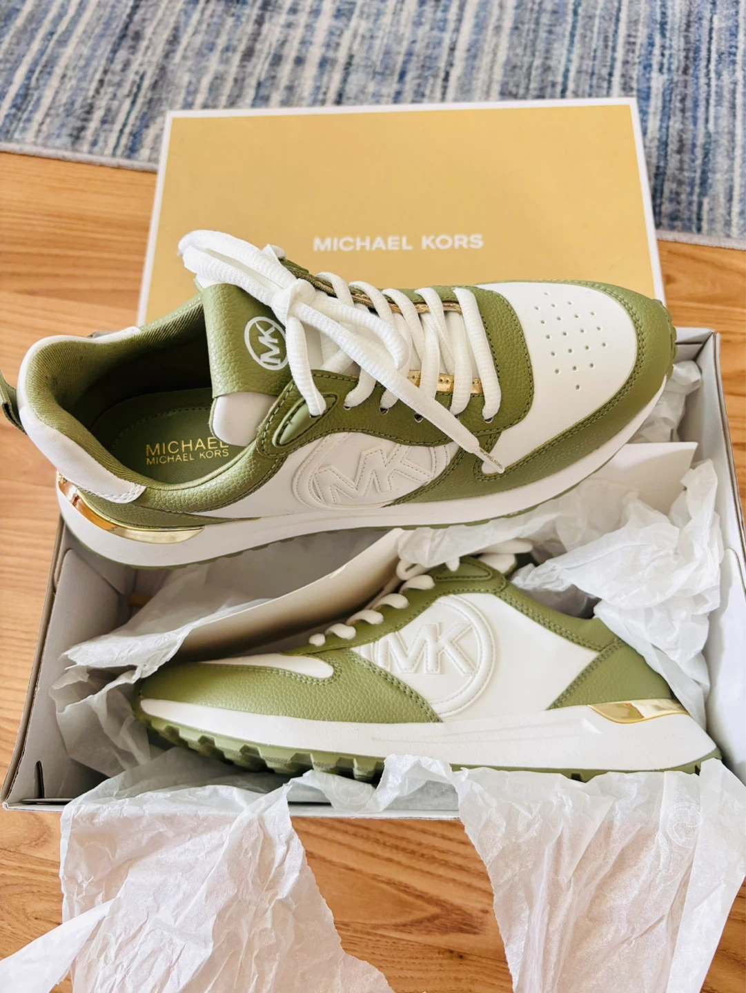 Michael Kors Women's Sneakers - Green/White