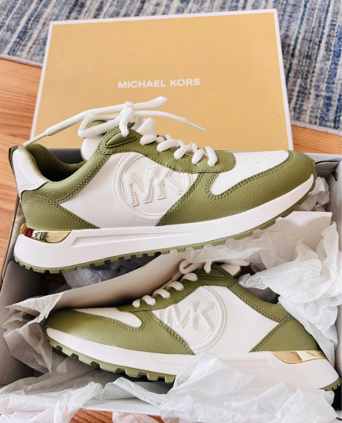 Michael Kors Women's Sneakers - Green/White - photo 3