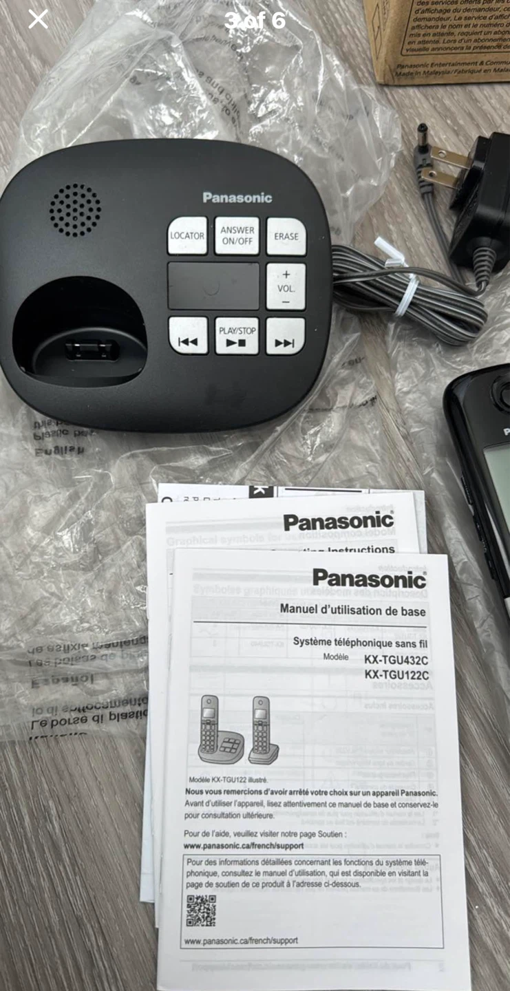 Panasonic KX-TGU432C Cordless Phone System - photo 3