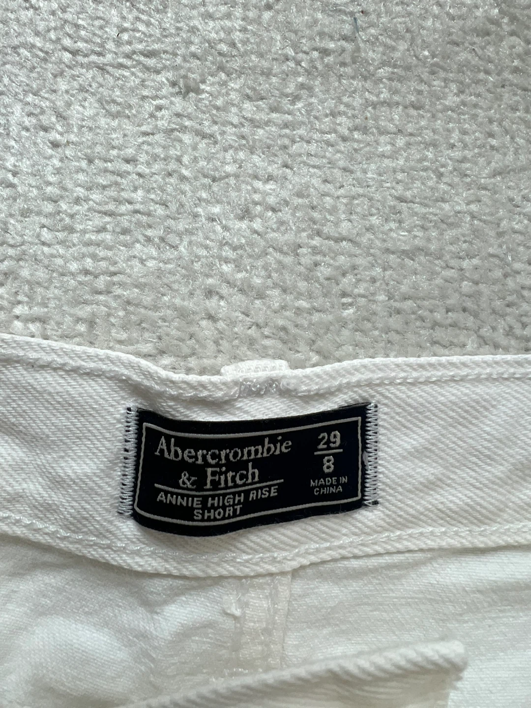 Abercrombie & Fitch White Annie High Rise Short - photo 2