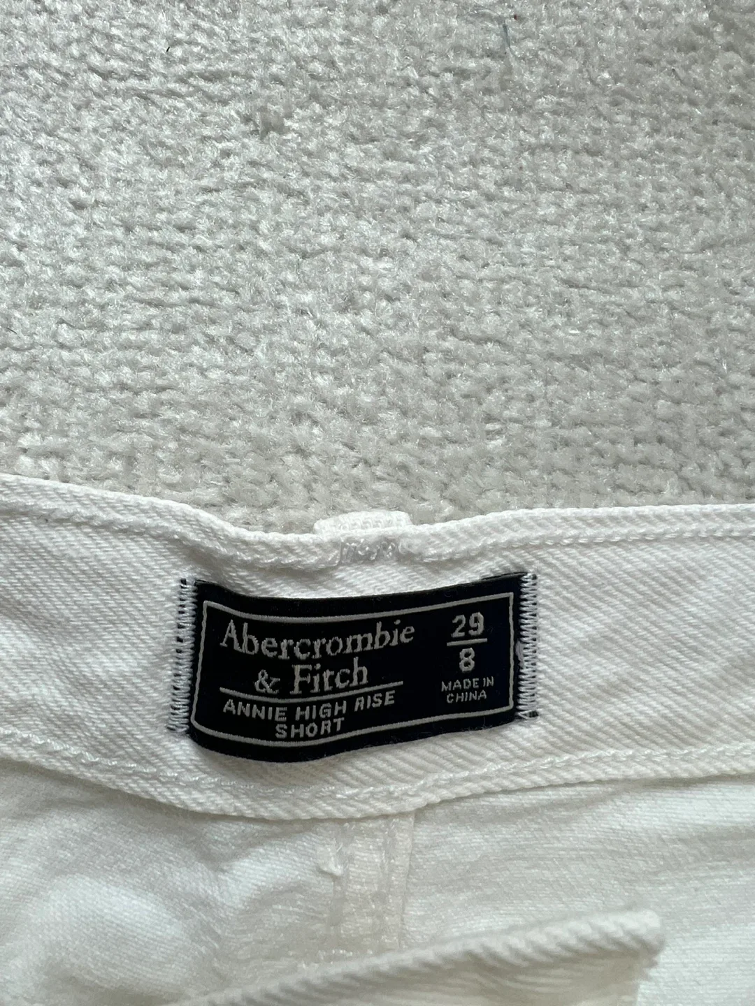 Abercrombie & Fitch White Annie High Rise Short - photo 2