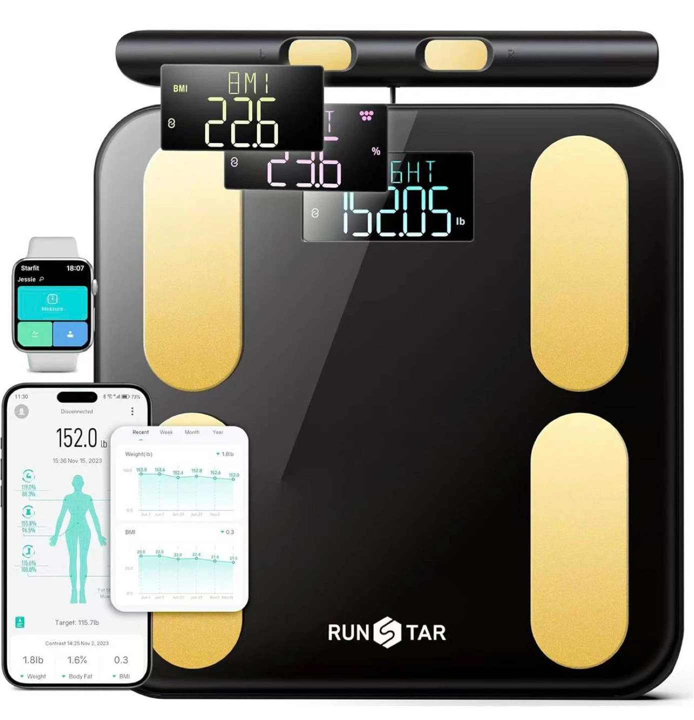 RUNSTAR Smart Body Fat Scale
