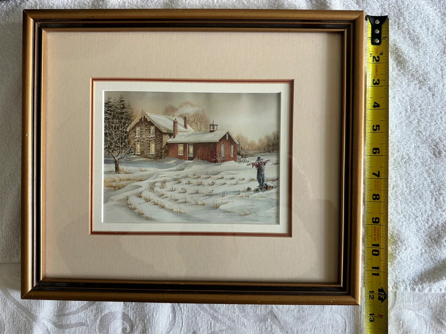 T. Romance "Winter Farmstead" Print 1984 - photo 2