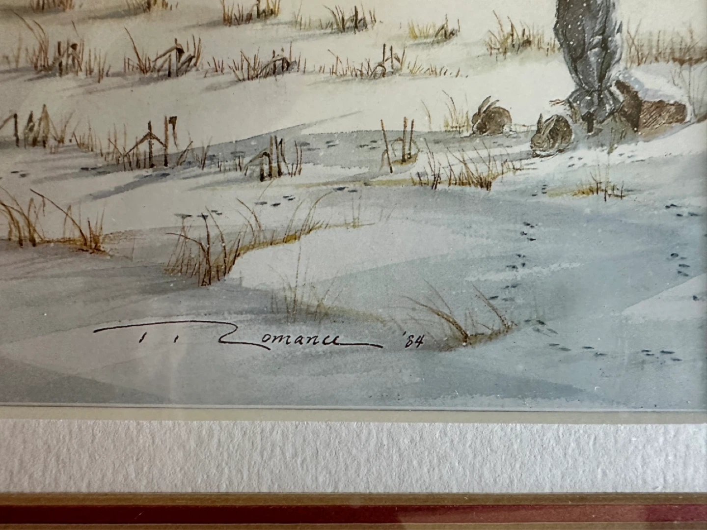 T. Romance "Winter Farmstead" Print 1984 - photo 4