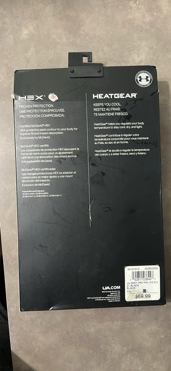 Under Armour Gameday Armour Pro Padded Leg Sleeves L/G Black - photo 3