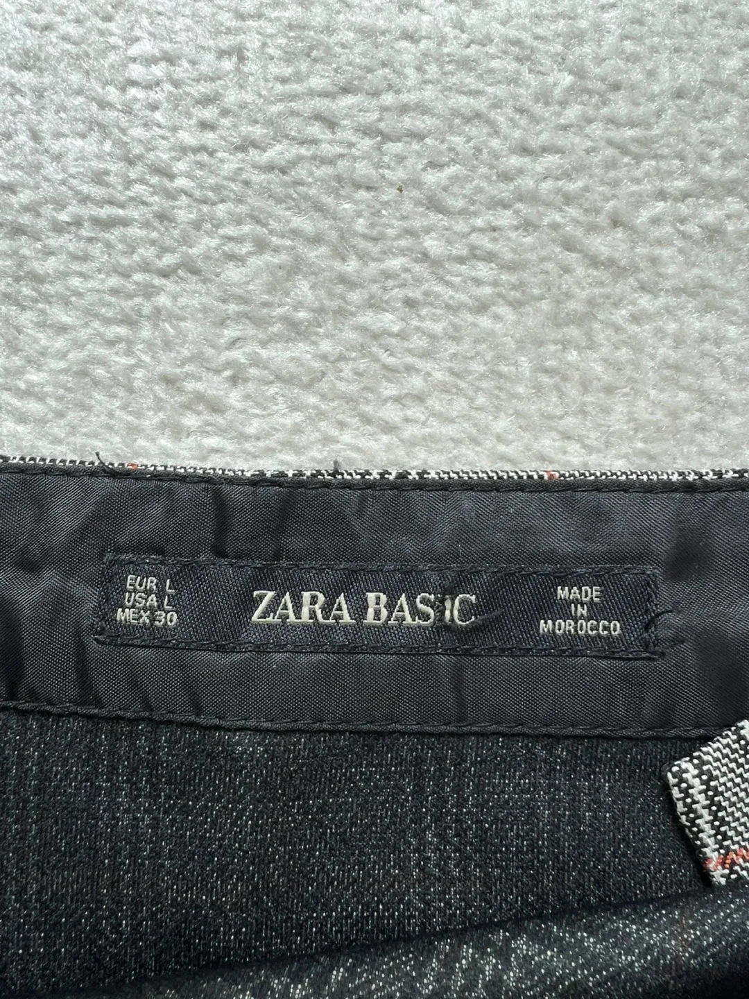 Zara Basic Plaid Mini Skirt Size L - photo 2