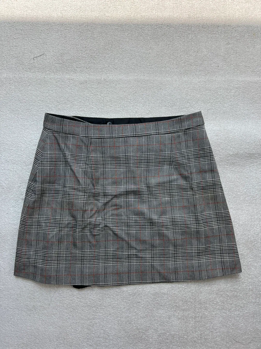 Zara Basic Plaid Mini Skirt Size L - photo 4