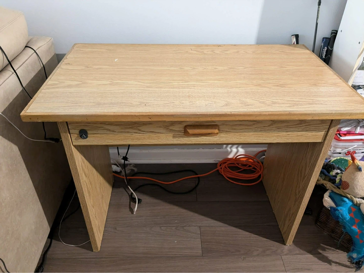 Wooden Desk with Drawer