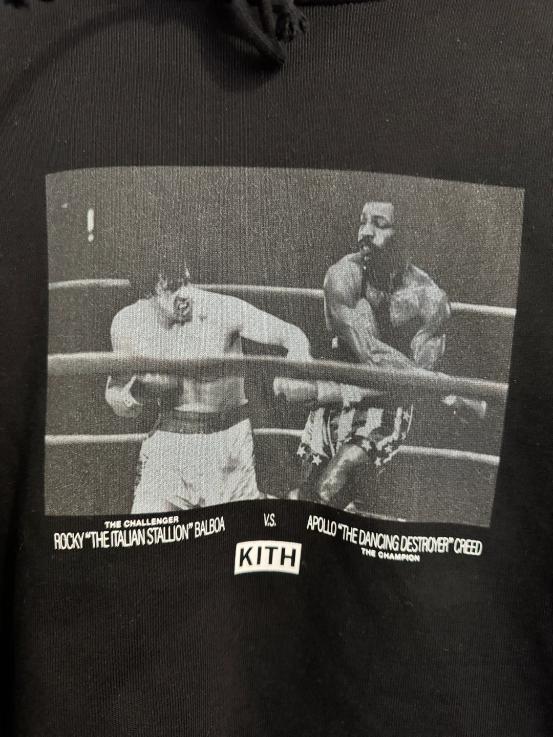 KITH For Rocky Title Fight Hoodie – Black (Men’s Medium) - photo 2