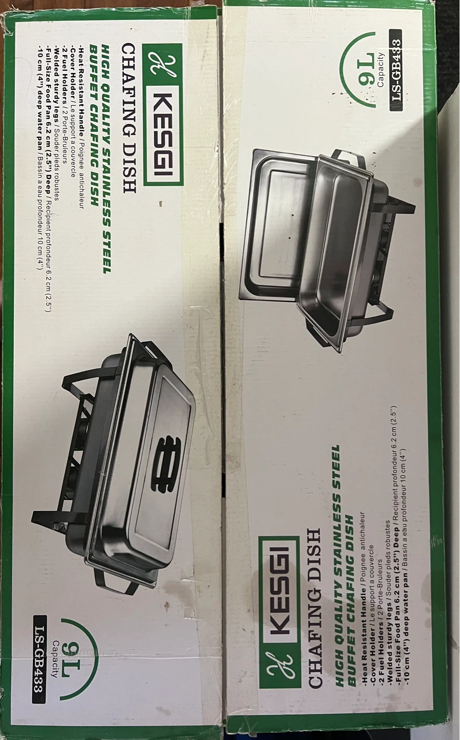 Set of 2 Kesgi Stainless  Steel Buffet Chafing Dish - photo 2