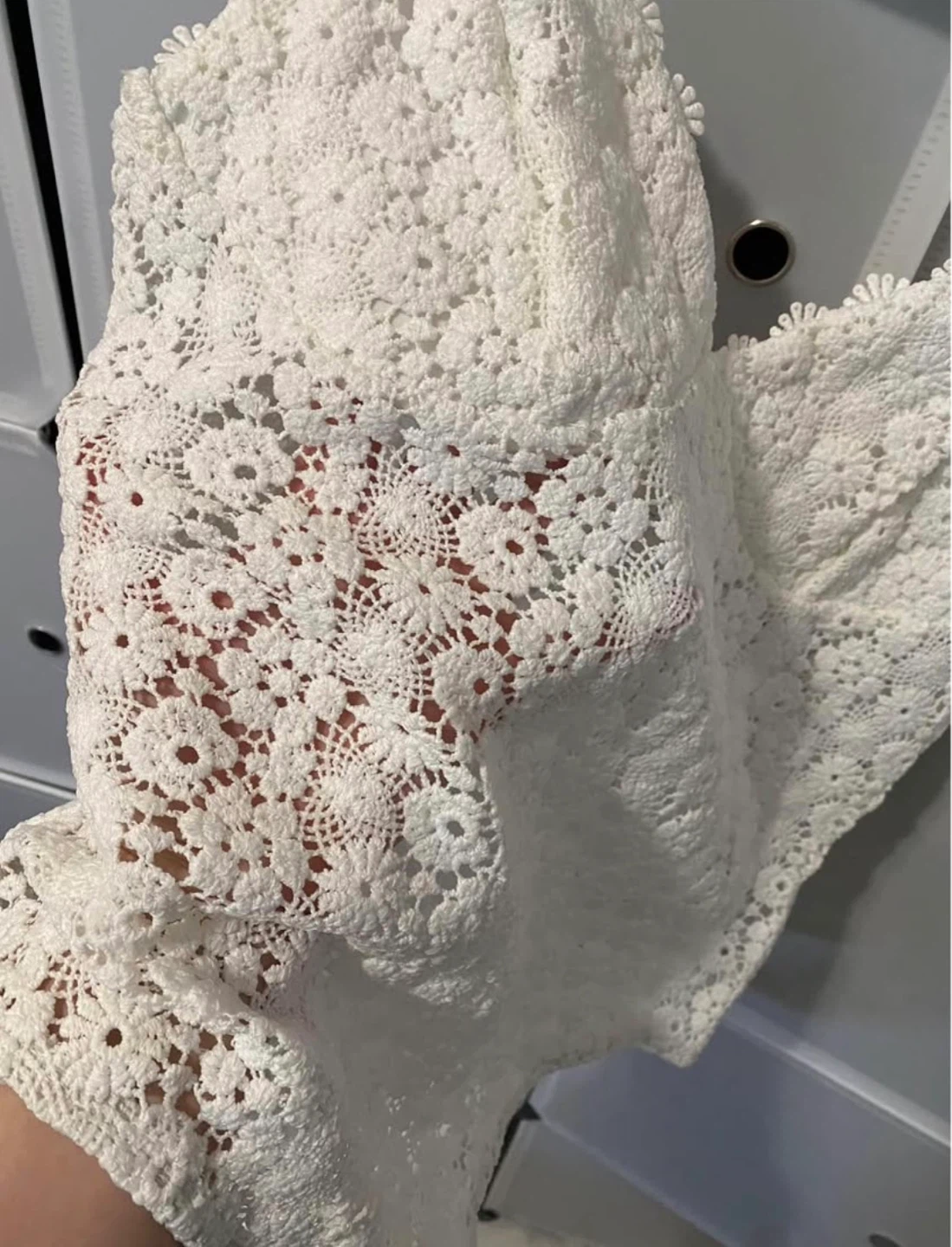 White Lace H&M Bodysuit size L - photo 3