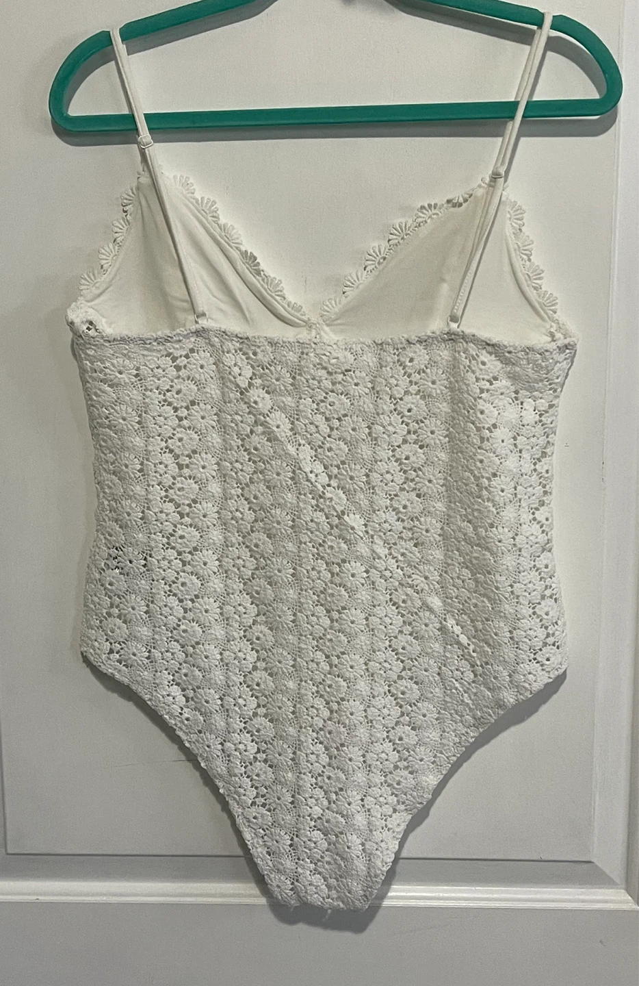 White Lace H&M Bodysuit size L - photo 2