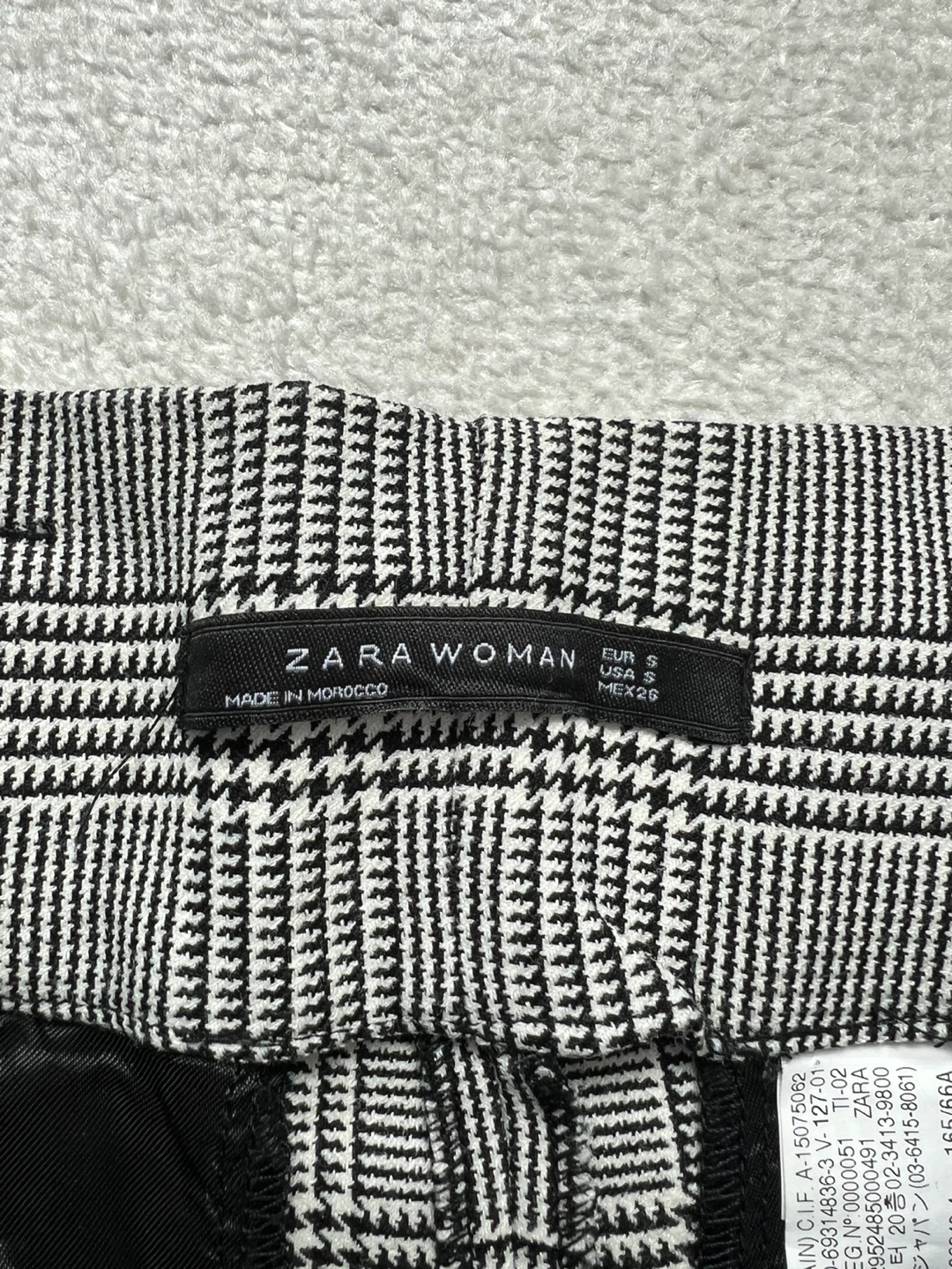 Zara Woman Plaid Paperbag Waist Shorts - Size S - photo 2