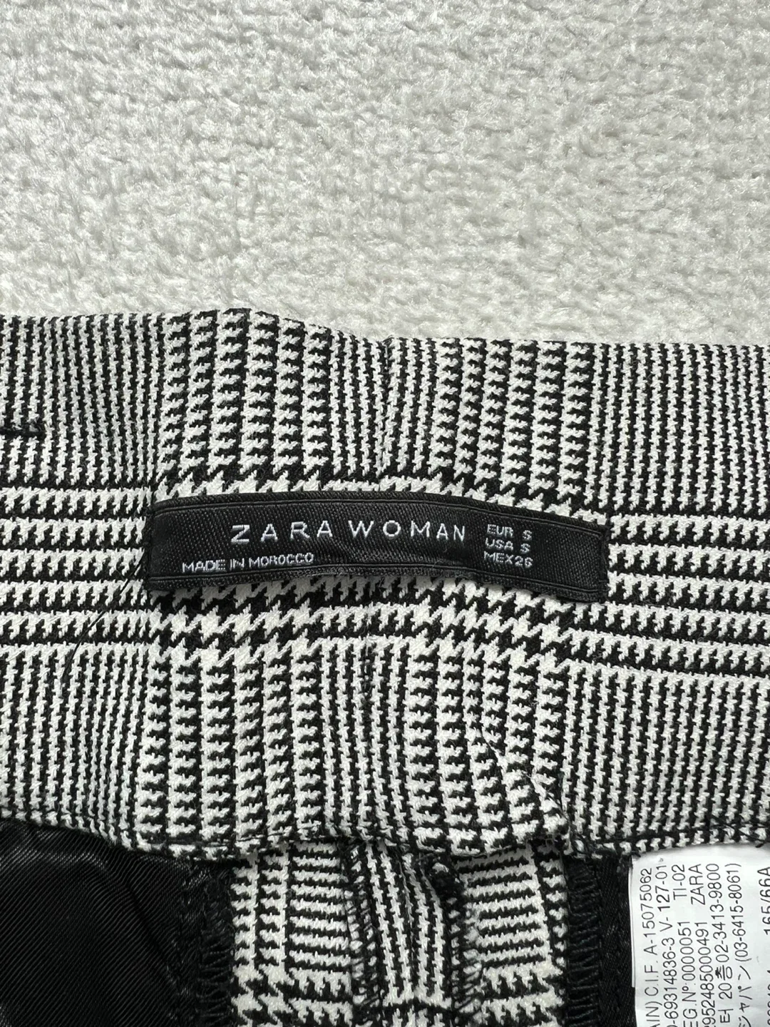 Zara Woman Plaid Paperbag Waist Shorts - Size S - photo 2