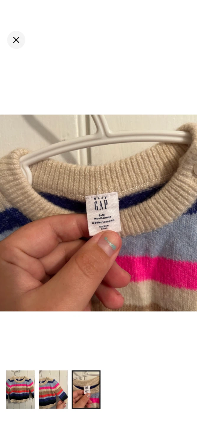Baby Gap Striped Sweater 6-12 Months - photo 3