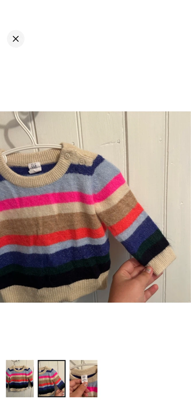 Baby Gap Striped Sweater 6-12 Months - photo 2