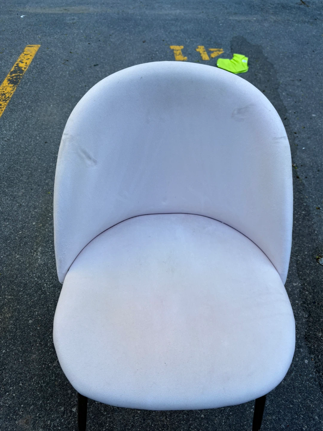 Light Pink Velvet Accent Chair - photo 2