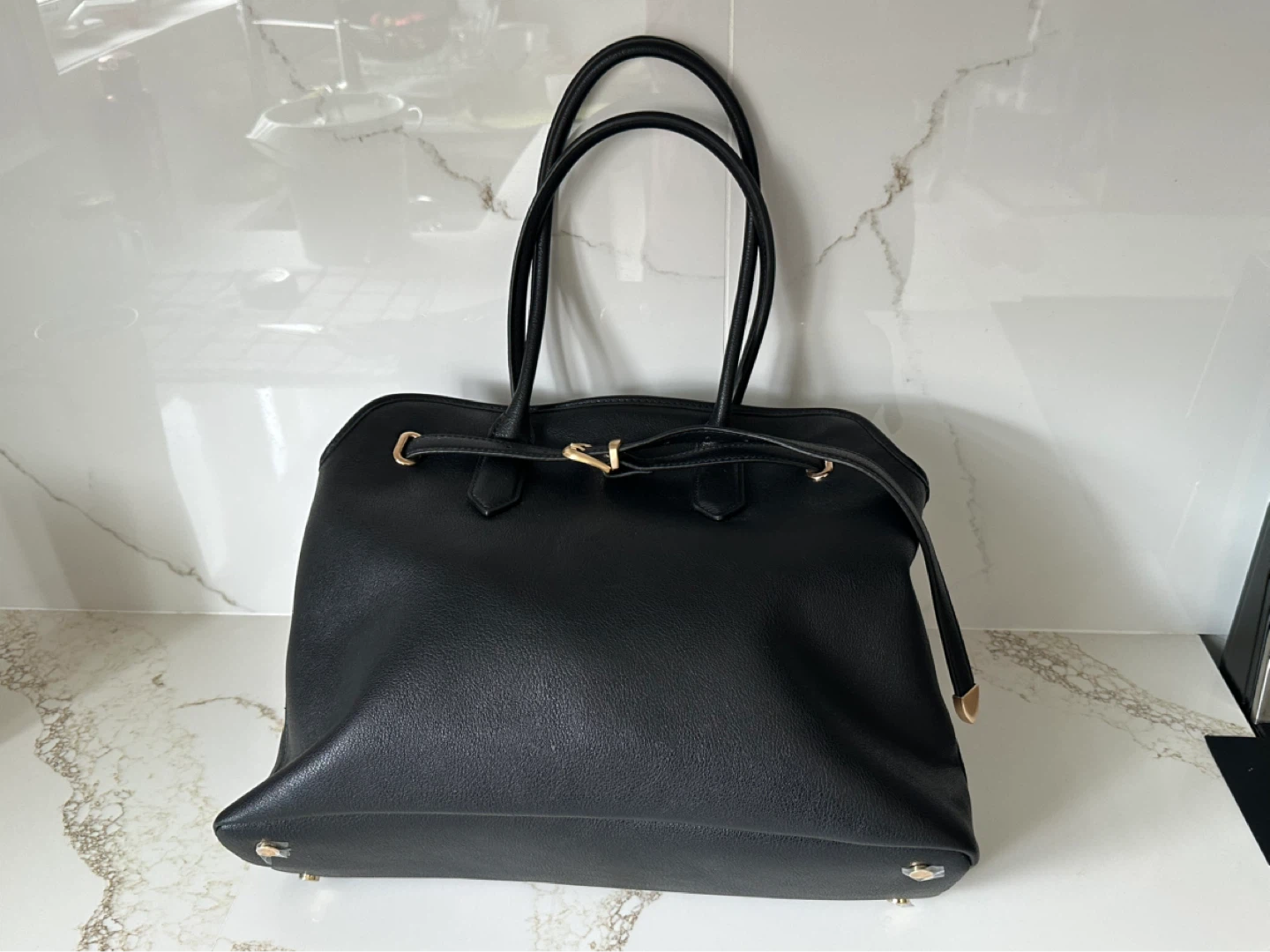 Authentic ALDO Black Tote Bag – Brand New