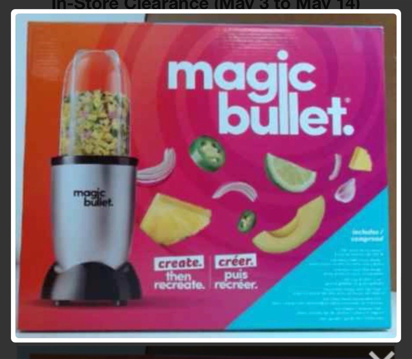 Magic Bullet 17 Pieces Express Blender & Mixer System Set