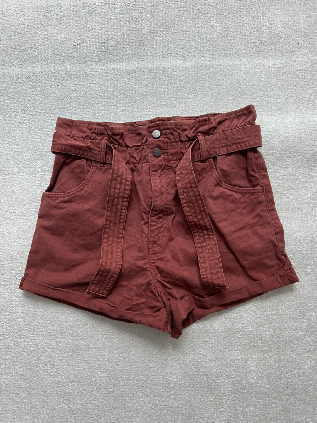 Abercrombie & Fitch Women's Paperbag Waist Shorts Size M