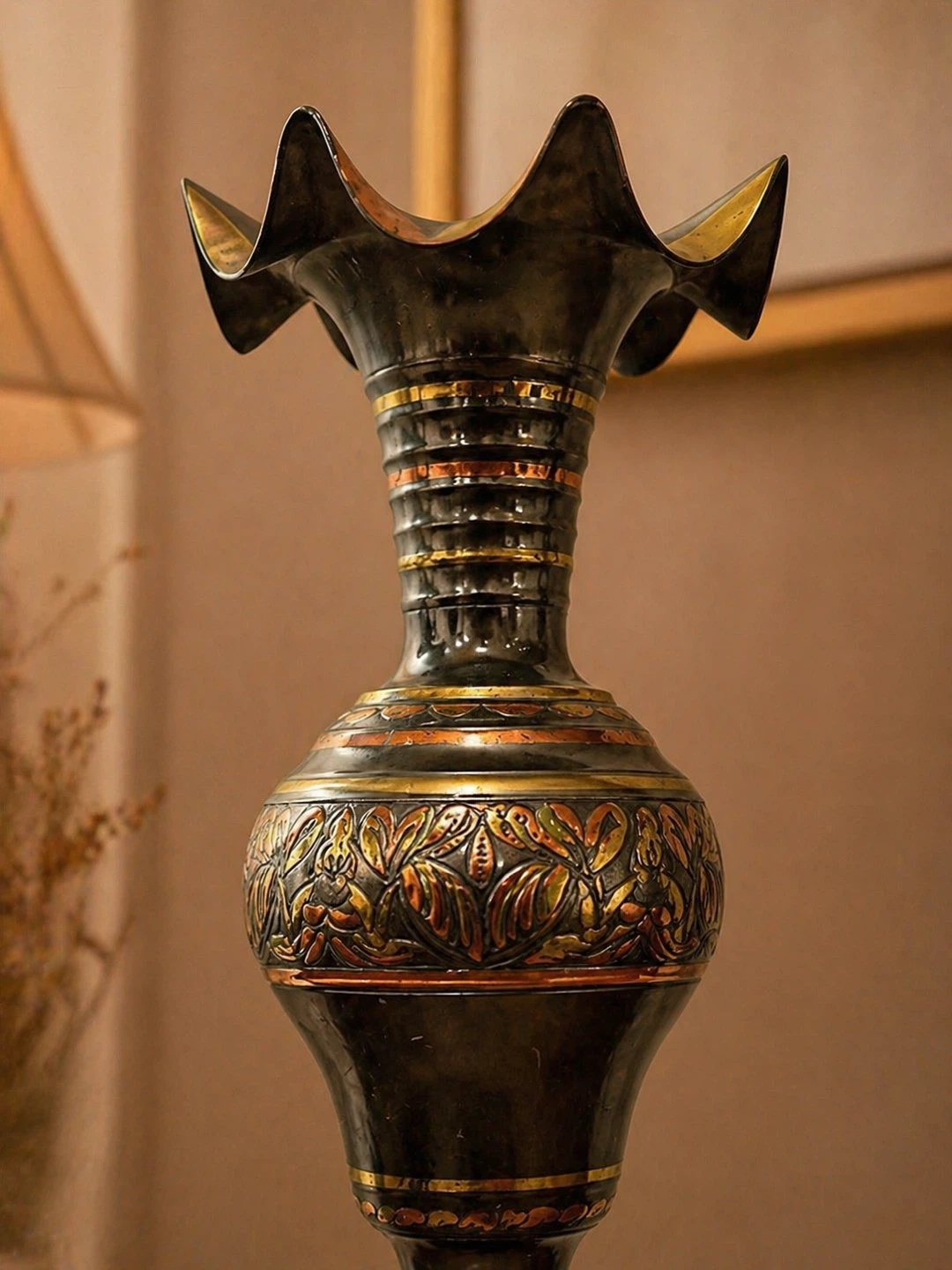 Price for each. Vintage Brass Decorative Vase Set - photo 2