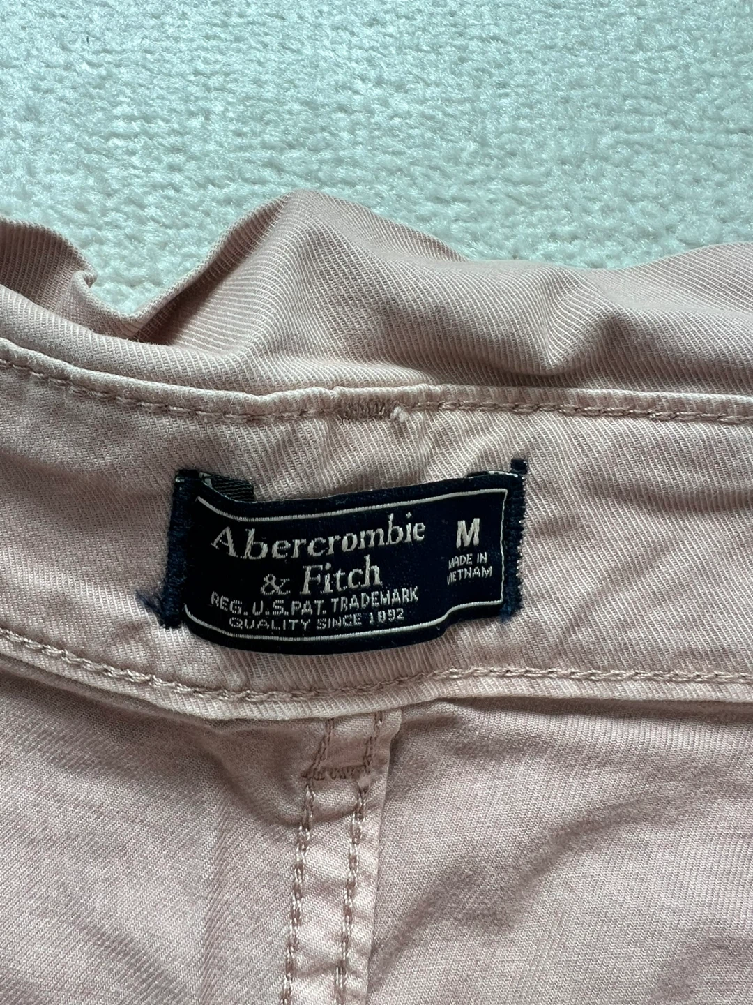 Abercrombie & Fitch Paperbag Waist Shorts - Size M - Pink - photo 2