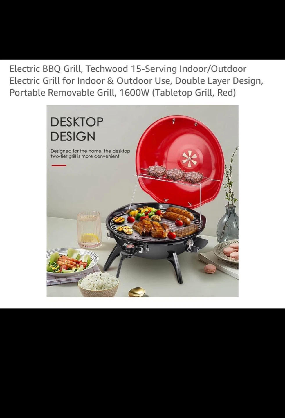 Techwood Electric BBQ Grill - photo 4