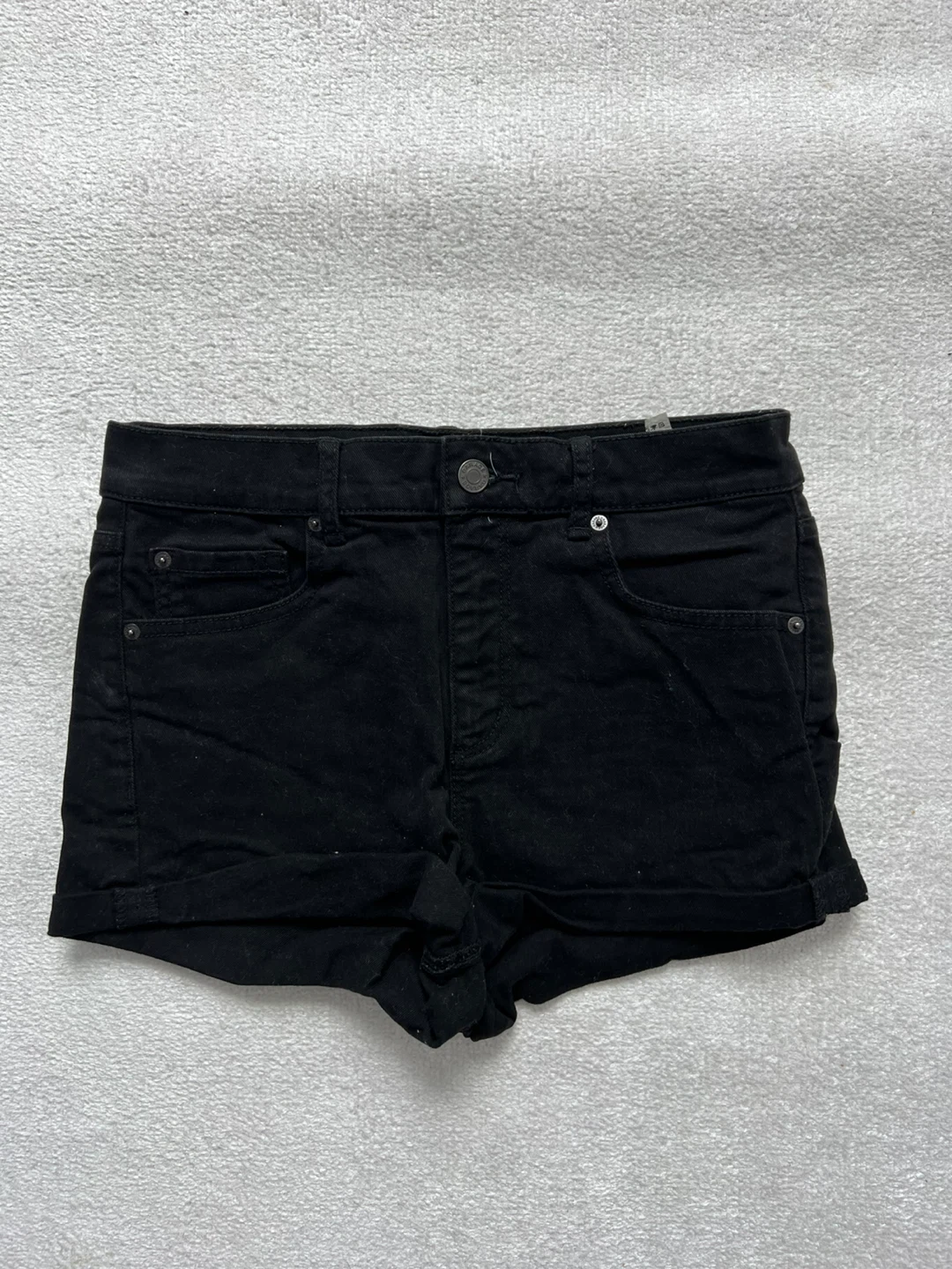 Garage Black Denim Shorts Size 7