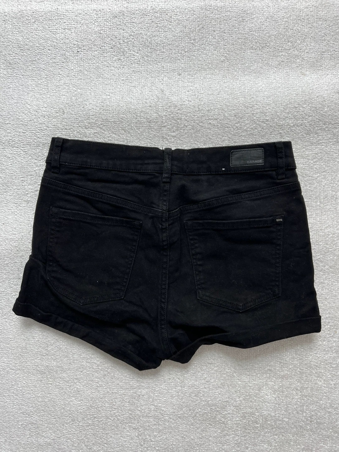 Garage Black Denim Shorts Size 7 - photo 5