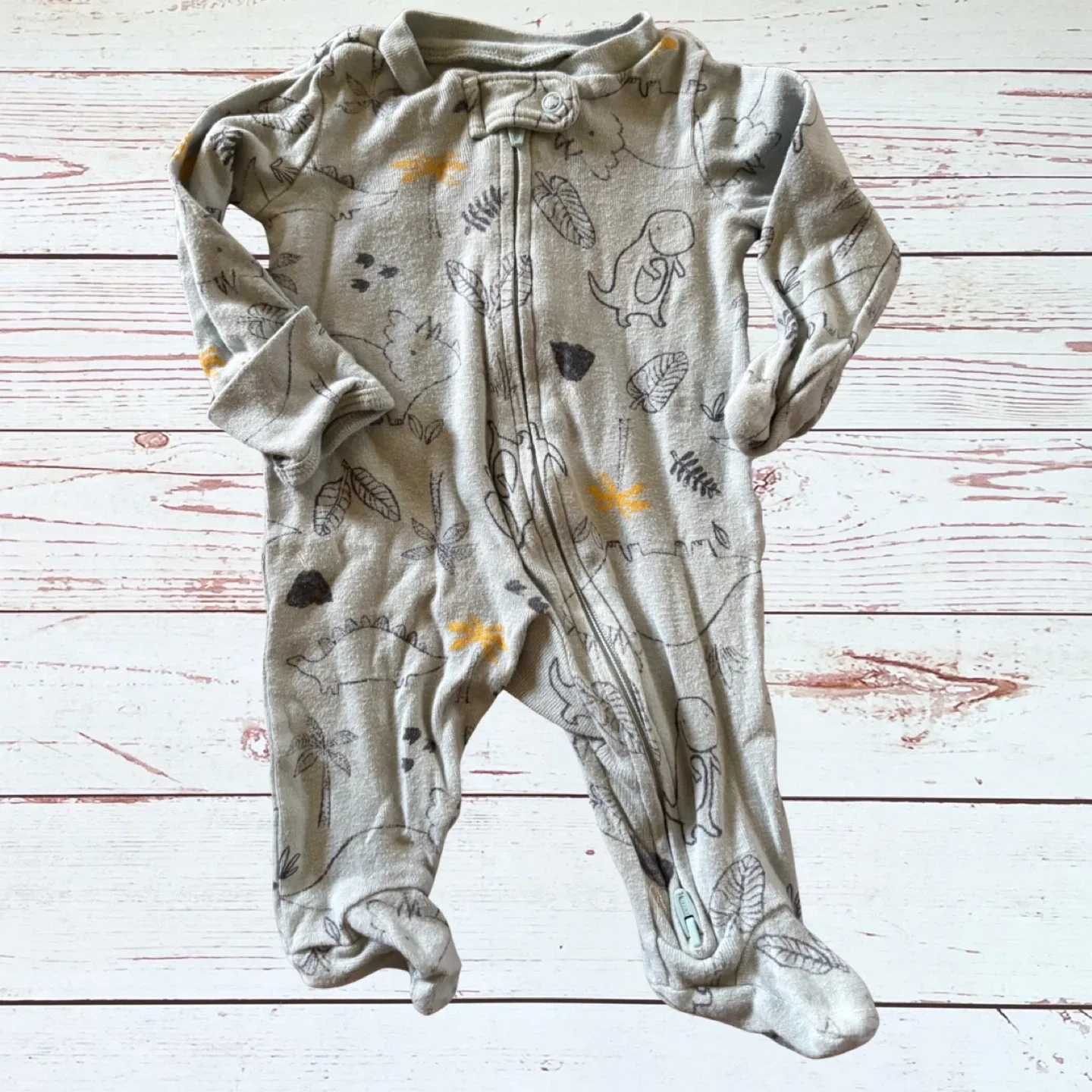 3 pc. Newborn Dinosaur Footie Pajama Bundle - photo 4