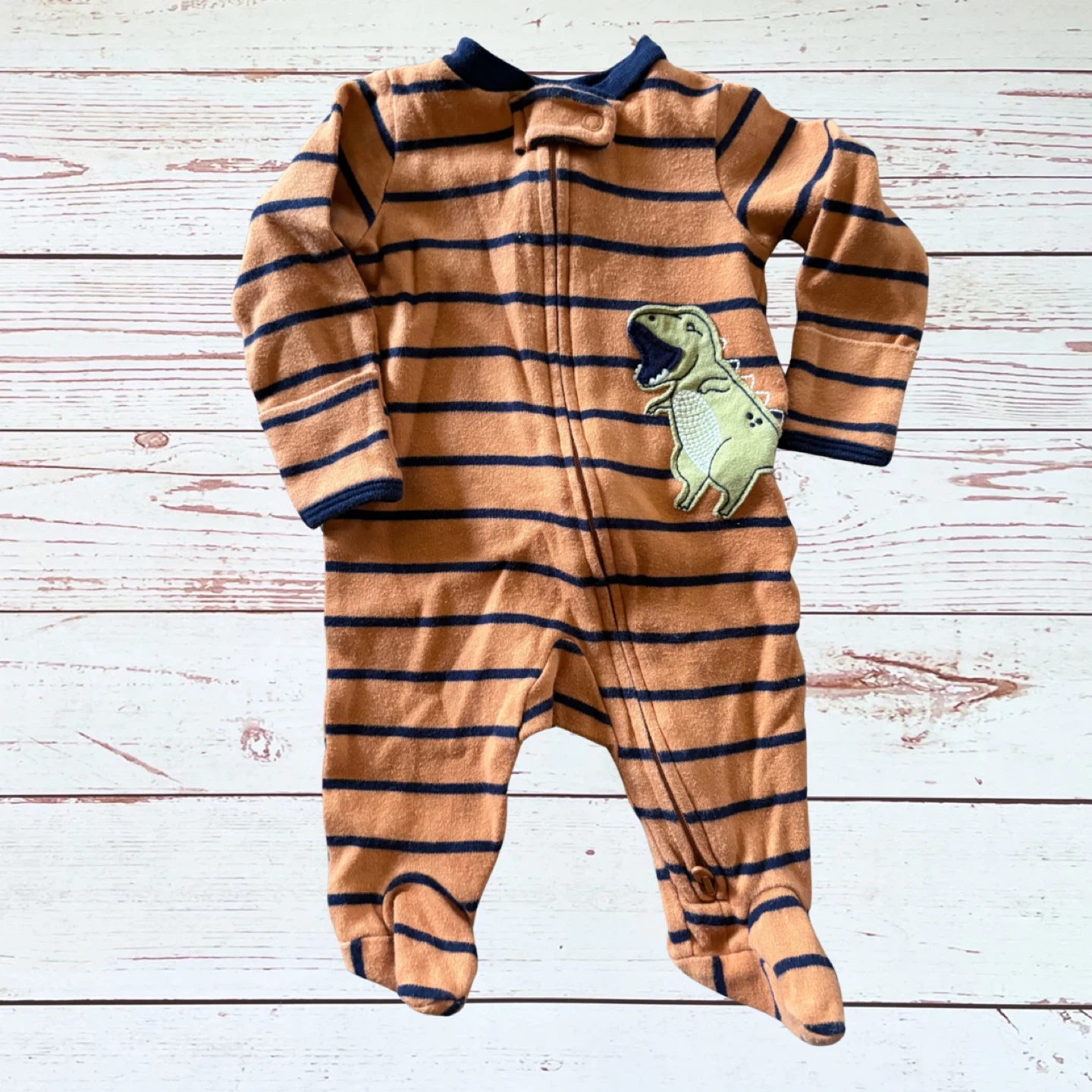 3 pc. Newborn Dinosaur Footie Pajama Bundle - photo 3
