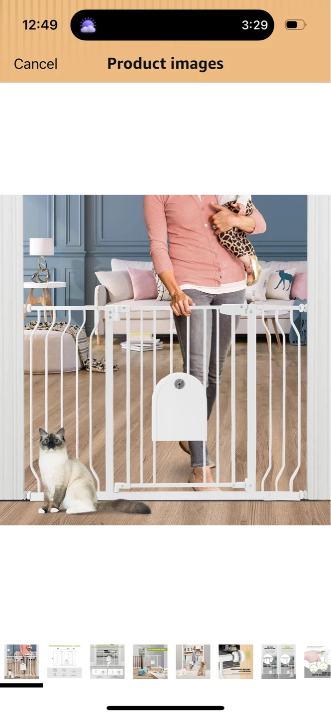 HUNTEA Baby Gate with Pet Door