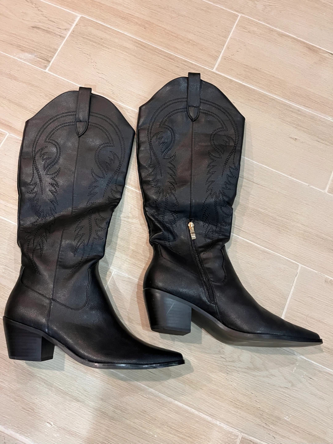 Brand NEW — Black Cowboy Boots Women Western Size 40 (9.5 US) - photo 2