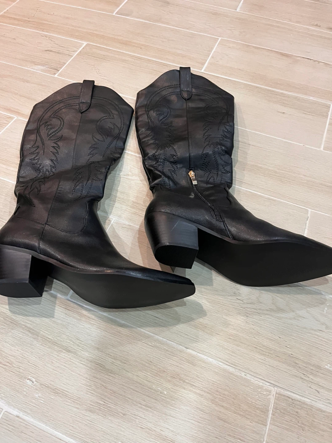 Brand NEW — Black Cowboy Boots Women Western Size 40 (9.5 US) - photo 3