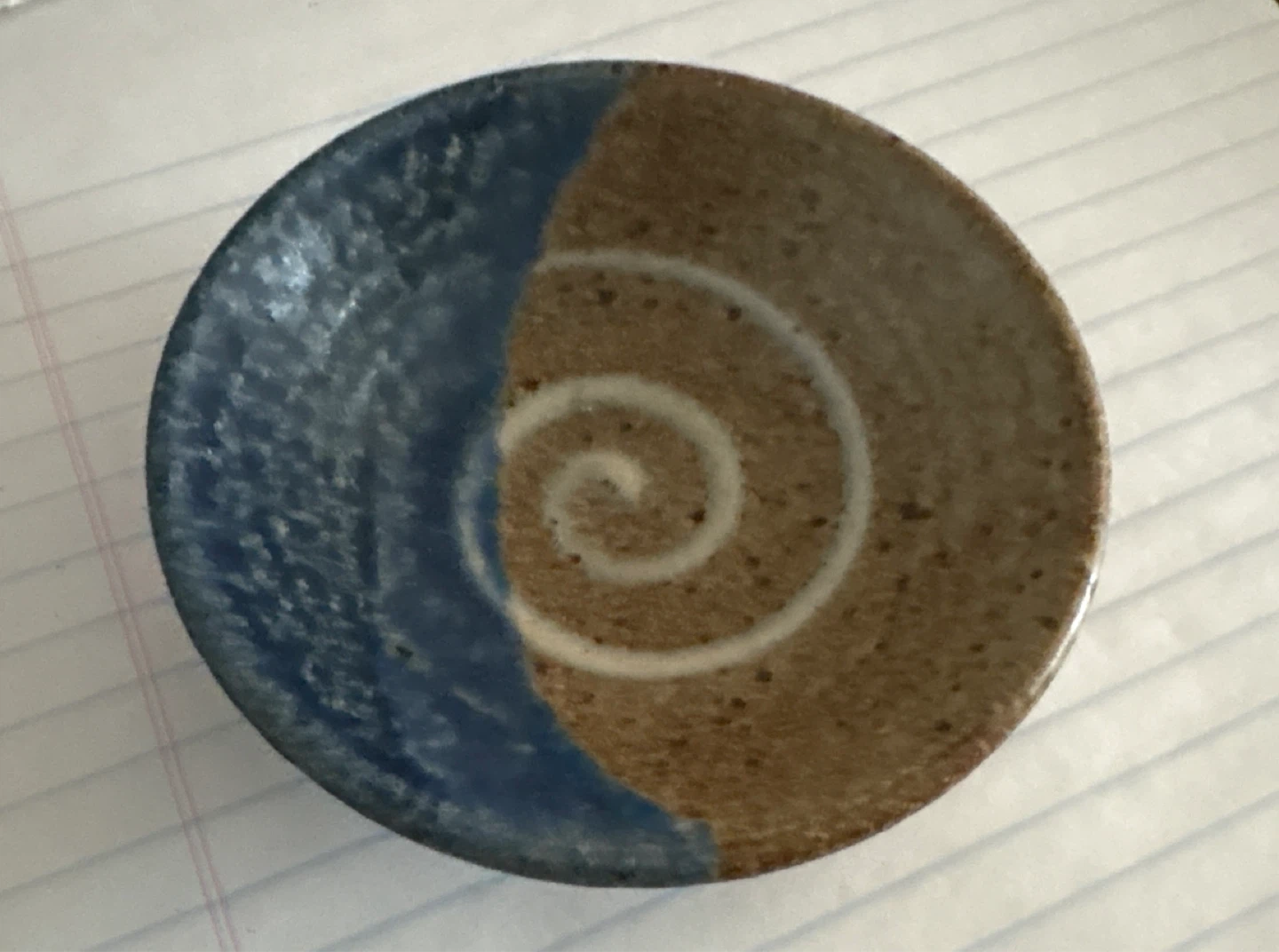 Handmade Ceramic Dish with Swirl Design - photo 2