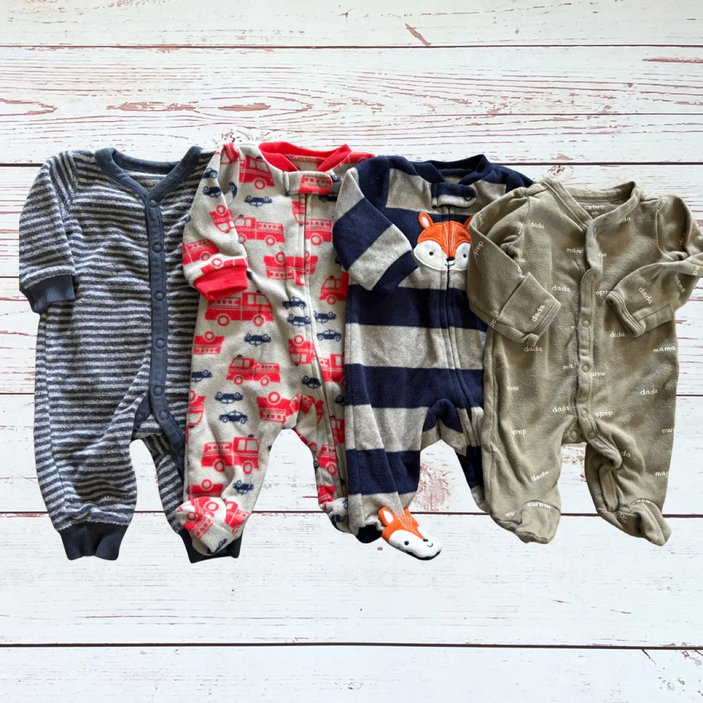 4 pc. Newborn Footie Pajama Bundle - photo 2