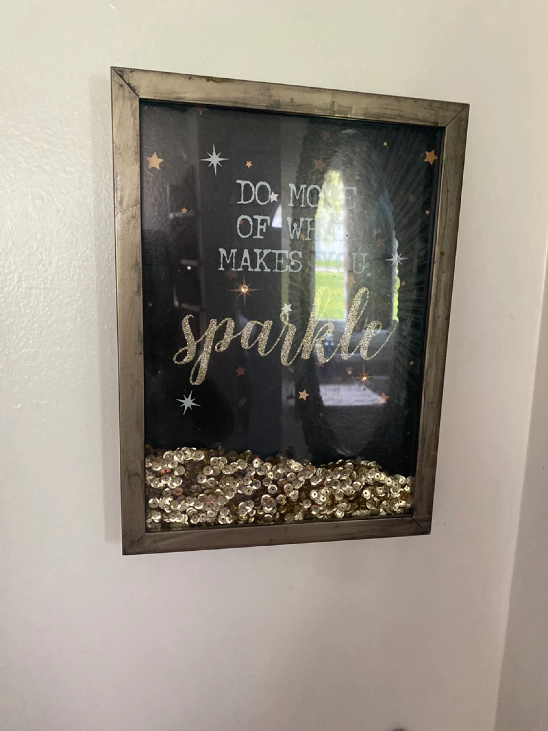 Inspirational Wall Art with Sequins