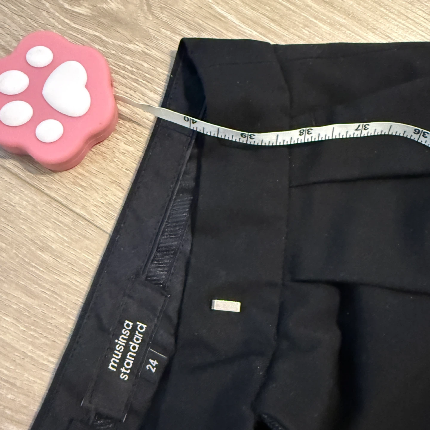 Musinsa Standard Black Baggy Trousers Size 24 - photo 3