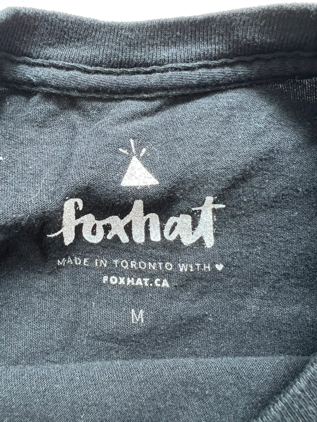 Foxhat Black T-Shirt - Size M - photo 2